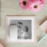 Modern  Family Photo Pastel Pink Simple Gift Mouse Mat<br><div class="desc">Modern  Family Photo Pastel Pink Simple Gift</div>