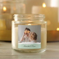 Modern Family Photo & Personalised Name Mint Gift