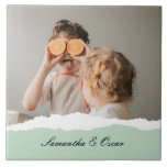 Modern Family Photo & Personalised Name Mint Gift Tile<br><div class="desc">Introducing the Modern Family Photo & Personalised Name Mint Gift! This unique and thoughtful gift is designed to celebrate and cherish your family's special moments.Give the gift of cherished memories and personalised sweetness with the Modern Family Photo & Personalised Name Mint Gift. It's a meaningful and delightful way to celebrate...</div>