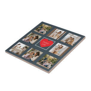 Modern Family Photo Personalised  Tile