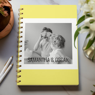 Modern  Family Photo Yellow Simple Lovely Gift Planner