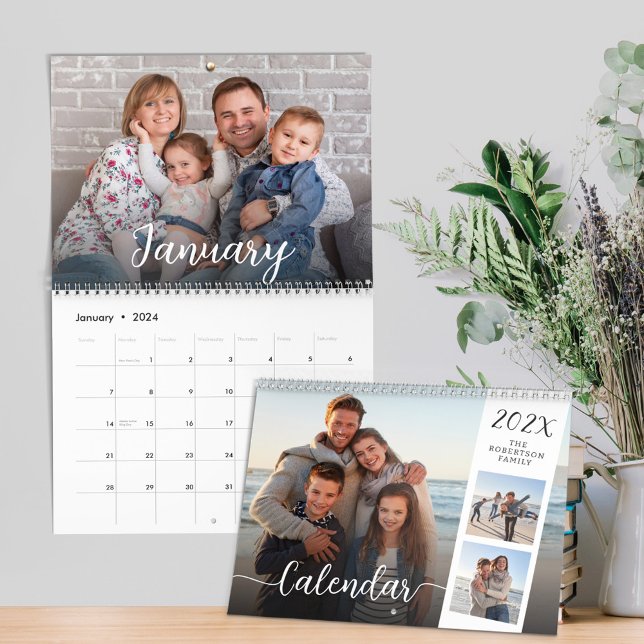 Modern Family Photos Script Overlay 2024 Calendar (Creator Uploaded)