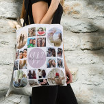 Modern Family Reunion 20 Photo Collage Tote Bag<br><div class="desc">Celebrate your family reunion with this stylish and modern tote bag design. Personalise it by adding up to 20 of your favourite family photos, beautifully arranged in a contemporary layout. The design also includes a central space for your family monogram, making this tote bag a unique and meaningful keepsake. Perfect...</div>