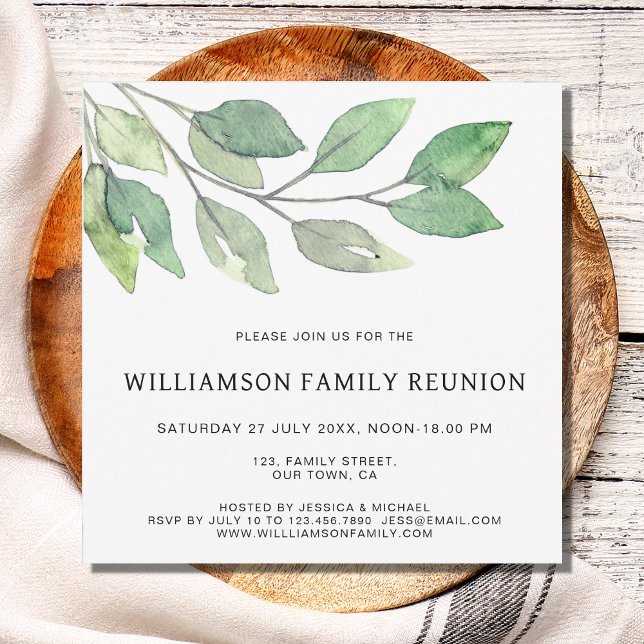 Modern Family Reunion Family Tree Invitation (Creator Uploaded)