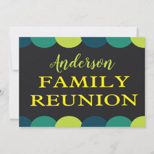 Modern Family Reunion Party Event Announcement
