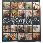 Modern Family Script 20 Photo Collage Chic Grey