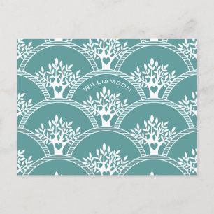 Modern Family Tree Reunion  Postcard