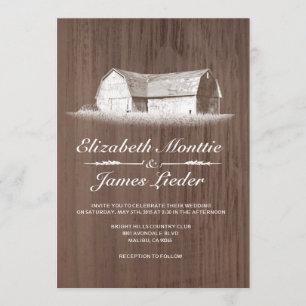 Modern Farm Wedding Invitations