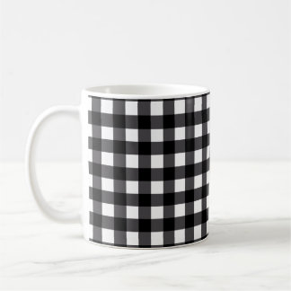 Modern Farmhouse Buffalo Plaid Mug Black White