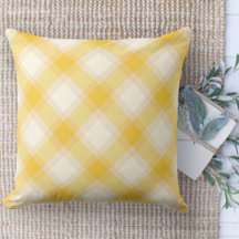 Modern Farmhouse Colourful Yellow Plaid Couch