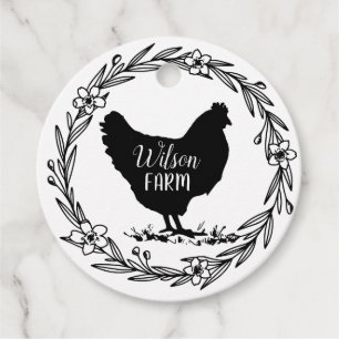 Modern farmhouse decorative wreath egg carton tag