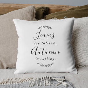 Modern Farmhouse Laurel Autumn Fall Decorative Cushion
