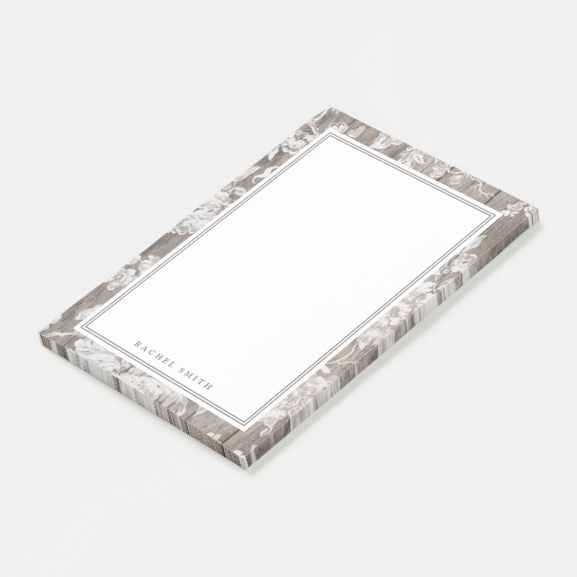 Modern farmhouse personalised post-it notes (Angled)