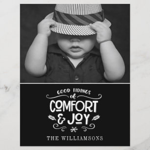 Modern Farmhouse   Photo Budget Christmas Card 