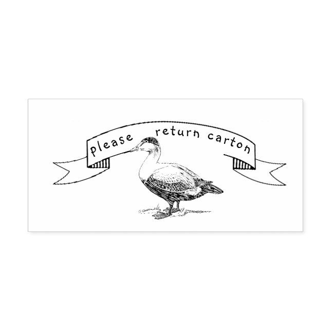 Modern Farmhouse Return Duck Egg Carton Stamp (Design)