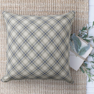 Modern Farmhouse Rug Brown And Blue Area Cushion