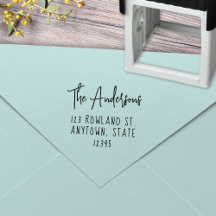 Modern Farmhouse Style Type Script Return Address