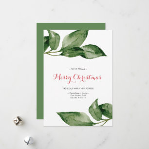 Modern Farmhouse Style We've Moved Holiday Card