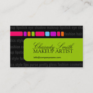 Modern Fashion & Makeup Business Card