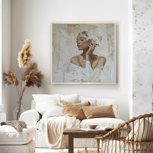Modern Fashion Portrait Painting Wall Art