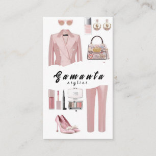 Modern Fashion Stylist Business Cards 