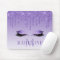 Modern Fashionable Purple Glitter Lashes Monogram