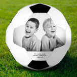 Modern Father`s day Custom Photo Football<br><div class="desc">Modern Father`s day Custom Photo Soccer Ball. Photo soccer ball with a love message and names. Personalise it with your photo and names. A perfect gift for a dad or a new dad on a father`s day,  Christmas or a birthday gift.</div>