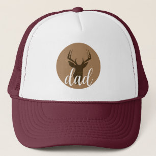 Modern Fathers Day Deer Dad Trucker Hat