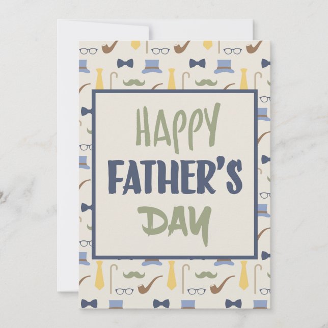 Modern Father's Day Print Card (Front)