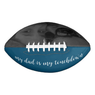 Modern Fathers Day Script Message Photo American Football