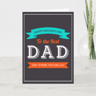 Modern Father's Day Typography Design Card