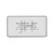 Modern Faux Embossed Monogrammed Business Address 