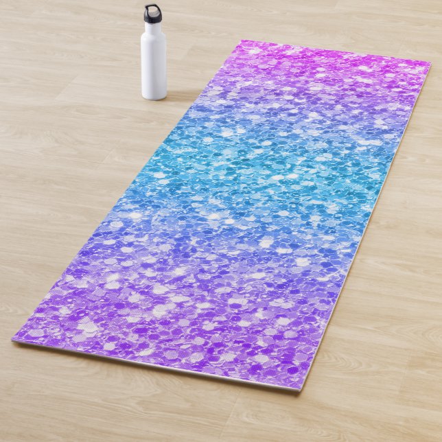 Modern Faux Glitter Ombre Yoga Mat (In Situ)