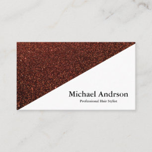 Modern Faux Gold & Black Foil Colour Block Business Card