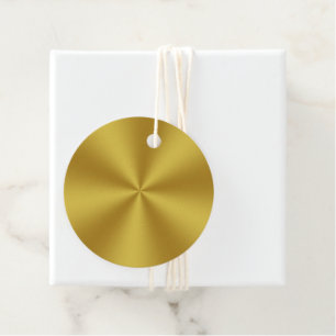 Modern Faux Gold Favour Tags