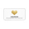 Modern Faux Gold Foil Cute Heart Wedding