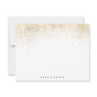 Modern faux gold glitter personalised Stationery