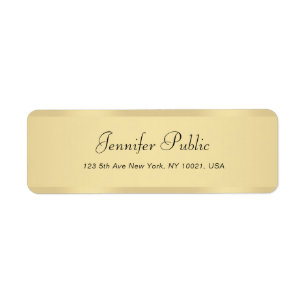 Modern Faux Gold Handwritten Script Template Chic