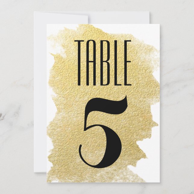 MODERN FAUX GOLD INVITATION (Front)