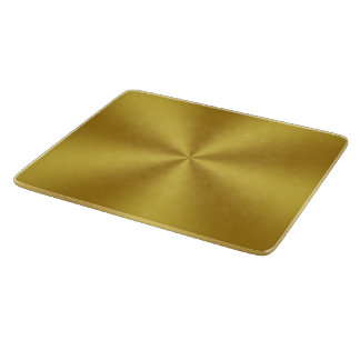 Modern Faux Gold Radial Pattern Cutting Board