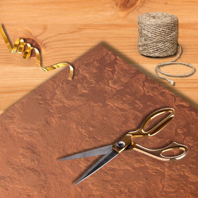 Modern Faux Metallic Copper Texture Tissue Paper (Creator Uploaded)