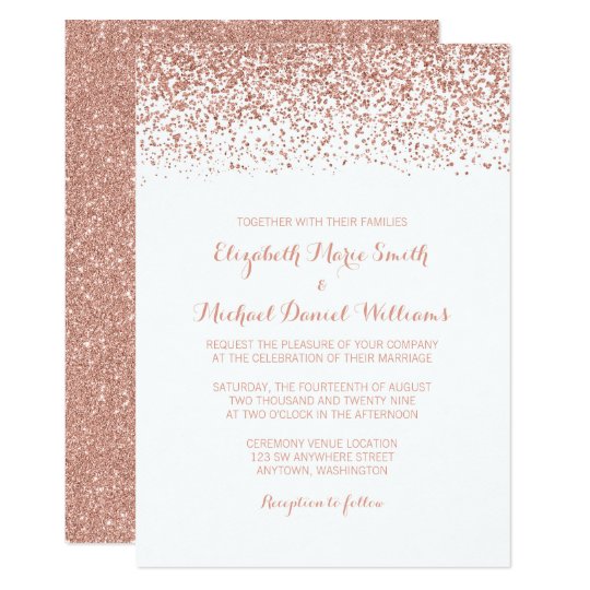 modern faux rose gold