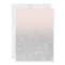 Modern faux silver glitter ombre blush Sweet 16