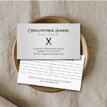 Modern Faux Silver Scissor Hair Appoitnment Appointment Card<br><div class="desc">Elegant faux silver appointment card for hair stylist,  hair salon. Minimal design with scissor pattern. 
You can match it with standard business card.</div>