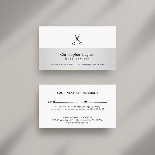 Modern Faux Silver White Hair Stylist Appointment (Creator Uploaded)