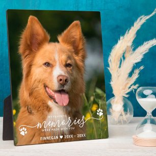 Modern Favourite Memories Personalised Pet Memoria Plaque