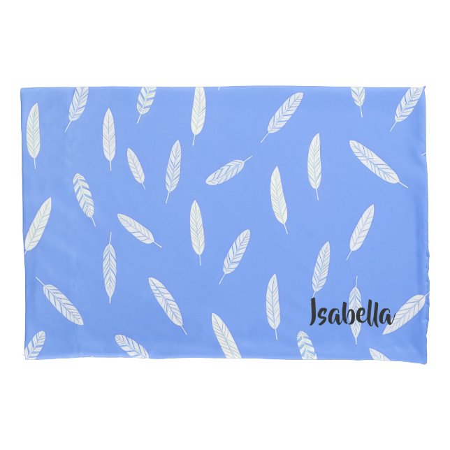 Modern Feathers Luxury Boho Collection Pillowcase (Front)
