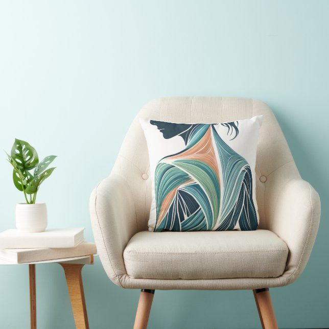 Modern Female Muscle Anatomy Art  Cushion (Chair)