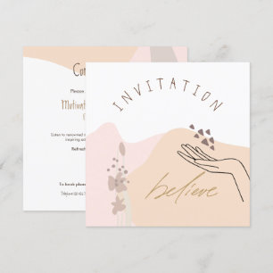 Modern Feminine Business Motivational Event Invitation