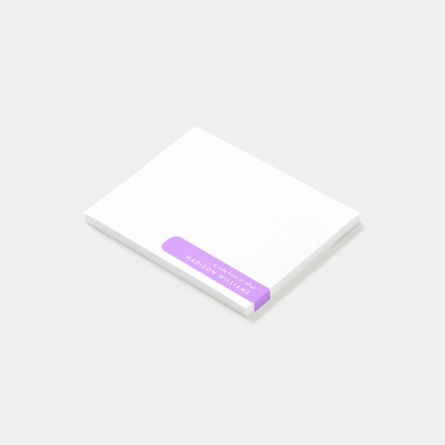 Modern Feminine Minimalist Simple  Post-it Notes (Angled)